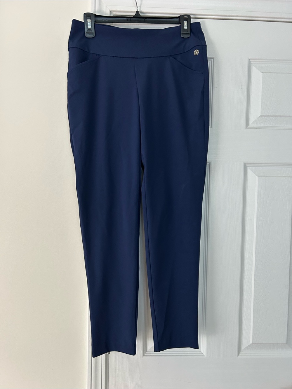 Lilly Pulitzer Navy Straight Leg Ponte Pants-Luxletic golf pants